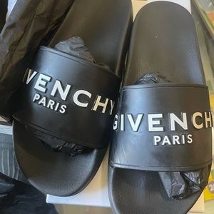 Givenchy slide flat sandals black